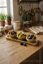 3-Piece Snack and Breakfast Bamboo Set with Presentation Tray 6cm - 2