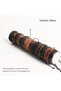 Mix20pcs 20Pcs Braided Leather Bracelets for Men Women Wrap Wood Beads Cuff Bracelet Hemp Cords Ethn - 2