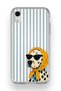 iPhone Xr Compatible Transparent Phone Case with Dalmatian Dog Pattern