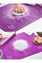 Scale Silicone Dough Rolling Mat 40X50 cm Non-Stick, for Baklava, Pastry, Bread, Ravioli and Noodle Kneading Mat