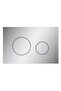 WC Actuation Plate Loop matte chrome, 2 steps
