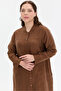 Hakim Collar Stripe Buttoned Long Shirt - 7