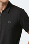 Khan Men's Polo Neck Black T-Shirt - 2
