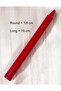 Taper Candles Red Color 10Pcs Long Candles 1.8cm Round x 19cm Long Unscented Candles - 2