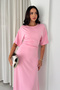 Women's Asymmetrical Cut Midi Dress Half Sleeve Stylish Event and Casual Dress - 4