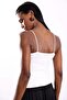 Ecru Lace Strappy Modal Athlete Top 17702 - 6