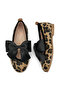 Stylish Girls' Ballet Flats with Leopard Print, Bow, and Orthopedic Soles - 4
