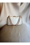Women's Special Design Invitation Evening Dress Portfolio Bag with Stone Chain - 4