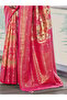 Pink Silk Woven Work Traditional Saree - 3