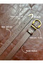 2-Pack Learn Round Gold Buckle Model Jacket Belt Dress Belt Trouser Belt - 4