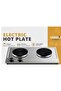 Double Electric Hot Plate 1000W Portable Countertop Cooker with Dual Heating Plates & Control Knobs - 5