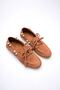 Women's Tan Beaded Daily Suede Shoes Tr27Ms07C - 3