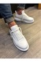 Jy914 Drake Lace-Up Leather Men's Casual Sneaker Shoes Cbt White - 3