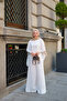 Women's Waist-Tied Lined Tulle Set White - 4