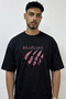 Blackpink Tour Design Printed Oversize Black T-Shirt