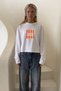Women's Long Sleeve T-Shirt Santa Monica Printed White – Stretchy Fabric, Comfortable Fit, Crew Neck - 3