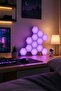 6 قطع من لوحات LED الذكية RGB للحائط مع مزامنة الموسيقى والتحكم عبر التطبيق، أضواء سداسية الشكل لغرفة الألعاب قابلة للتخصيص
