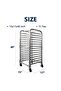 15-Tier Aluminum Baking Tray Cart – Compact and Space-Saving – 4 Lockable Wheels – Ideal for Bakery, Kitchen, and Restaurant – 38x43x102cm - 3