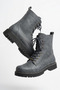 Zrc009 Premium Lace-Up Zippered Men's Boots Anthracite