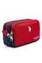 26063-26064-26066-260067 Two-Compartment Pen Holder Pencil Case Red-Dark Blue - 3