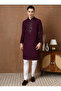 Mens Thread & Mirror Work Modal Silk Kurta Set