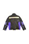 Miami - Genuine Leather Unisex Kids Blue Black Blocky Biker Motorcycle Jacket - 5