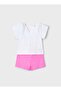 Girl's Printed T-Shirt Shorts Set - 2
