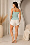 Women's 2-Piece Basic Undershirts with Lace Detail & String Straps - 95% Cotton, Flexible for Daily Use - 5