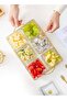 6 Pcs Multipurpose Light Luxury Fruits and Snack Storage Bowls With Tray - 2