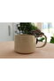Stonware Çiçek Kabartmalı Mug - 3