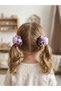 Girl's Knitted Snapback Hat Buckle (Purple Shades)