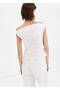Drape pamuklu bluz - 4