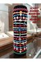 A Quality Handmade Special Design 10-Piece Advantageous Package Adjustable Mixed Macrome Knitted Women's Bracelet Set - 5