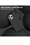 Compatible with iPhone 15 Pro Max Liquid Silicone Case, Full Body Shockproof Cover - Black - 5