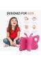 Hot Pink iPad 10th Gen Kids Case (10.9" 2022) – Butterfly Design with Kickstand, Rugged Shockproof EVA Protection - 6