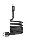 USB To C-Type Superfast Charging Data cable Nylon Braided Wire Compatible With Samsung Huawei 1M Length-Black