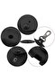 AirPods 3rd Generation Case (2021), Leather Protective Case Skin Cover with Keychain and Lock for Apple Airpods 3 Case Women Men (Black) - 3