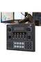 Sound Card V9, Live Broadcast Sound Card, External Stereo Audio Mixer Broadcast Metal Frosted Body Easy Operation,Bluetooth Soun - 4