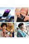 Magnetic Designed for iPhone 14 Pro Max Case, Translucent with Aluminum Alloy Button, 3 Pack - 2