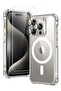 for iPhone 15 Pro Max Case, MagSafe, 2 Screen & 1 Camera Lens Protectors, Air Guard, Clear