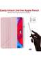 iPad Pro 11 Case 2024 (5th Gen, M4) - Pencil Holder, Adjustable Stand, Pink - 2