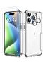 iPhone 15 Pro Case with 2 Screen Protector + 1 Camera Lens Protector, Military Grade Protection, Shockproof