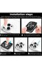 iPhone 14 Pro / 14 Pro Max Camera Lens Protector, 9H Tempered Glass Metal Ring for iPhone 14 Pro/Pro Max - 4
