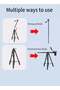 KP-2294 Multifunctional Professional Tripod – Multi-Angle Adjustable Aluminum Camera Stand - 5