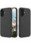 iPhone 16 Slim Fit Matte Black TPU Case – Soft, Flexible, Shock-Resistant Silicone Back Cover