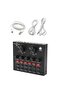 V8 Sound Card with Bluetooth, Mixer Board, Voice Changer & Live Sound Card - Professional Audio Interface - 6