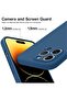2 PCS Silicone Protective Case for iPhone 14 Pro Max 6.7“, Full Body Protection (Black/Navy Blue) - 3