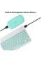 Rechargeable Bluetooth Keyboard and Mouse Combo Ultra-Slim Portable Wireless Set (Green) - 4