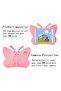 iPad case for Kids, 3D Cartoon Butterfly Non-Toxic EVA Light Weight Kid Proof Shockproof case with Kickstand for ipad 5/ ipad 6 /ipad pro 9.7/ New iPad 2017 case (Blue) (Pink) - 5