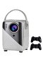Video Game Projector 2x Wireless Controllers – Android 9.0 WiFi 2.4/5G Screen Mirroring, 4K UHD, 1080P, 3GB RAM + 64GB Storage